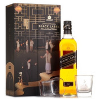 尊尼获加（Johnnie Walker）洋酒 威士忌 黑方 黑牌 调配型苏格兰威士忌 200ml *8件