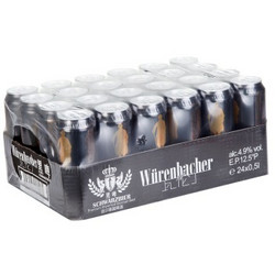 Würenbacher 瓦伦丁 黑啤 500ml*24听
