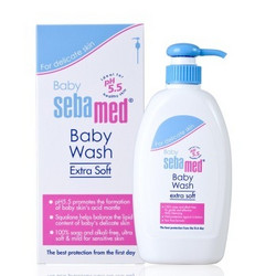 sebamed 施巴 婴儿洁肤浴露 400ml