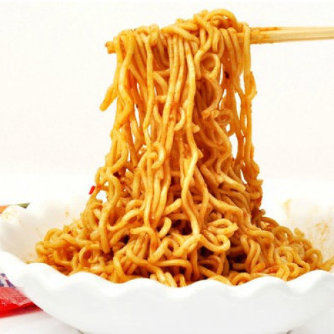 印度尼西亚进口 喜达 方便面原味干拌面455g 五连包 方便食品