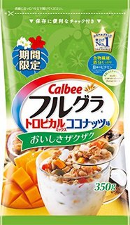 Calbee 芒果木瓜椰肉麦片 350g