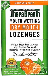 TheraBreath Dentist Recommended Dry Mouth Lozenges 无糖薄荷味 防口干糖