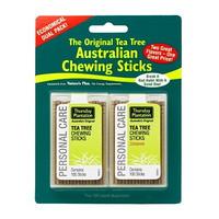 Thursday Plantation Tea Tree Cinnamon & Original Chewing Sticks Dual Pack 肉桂及茶树油口味牙签