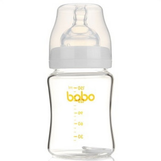 bobo 乐儿宝 BWT425 新生儿宽口径玻璃奶瓶套装（150ml + 240ml）