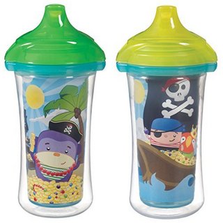 munchkin 满趣健 Click Lock Insulated Sippy Cup 防漏中空学饮杯（266ml*2支）