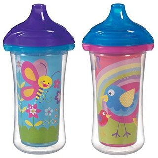 munchkin 满趣健 Click Lock Insulated Sippy Cup 防漏中空学饮杯（266ml*2支）