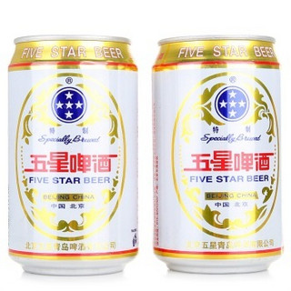 TSINGTAO 青岛啤酒 五星清爽 11度 (330ml*24听)