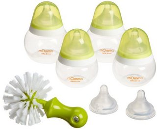 Lansinoh mOmma Bottle Kit with Nipples 不倒翁防胀气奶瓶套装