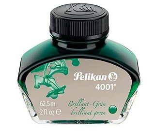 Pelikan 百利金 4001 水性染料不堵笔墨水 62.5ml 绿色