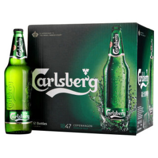 carlsberg嘉士伯啤酒整箱装640ml12瓶