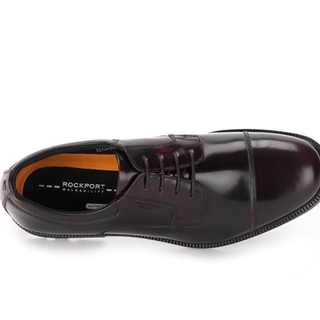 ROCKPORT 乐步 Essential Details Waterproof Plain 男款真皮商务鞋 休闲鞋 Cordovan US7