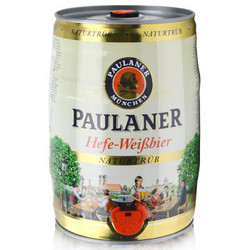 德国进口慕尼黑Paulaner柏龙（普拉那）小麦啤酒5L桶装