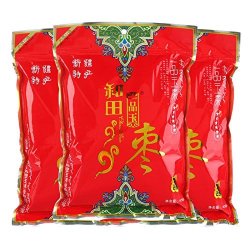 一品玉 蜜饯果干 新疆特产 大枣 和田大红枣六星450g/袋*3(新老包装交替发货)