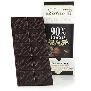 Lindt 瑞士莲 EXCELLENCE特醇 90%可可黑巧克力 100g 排块装