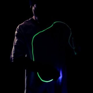 GlowThreads 紫外线夜光 男士T恤