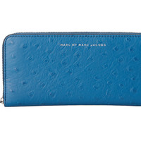 马克·雅克布Marc by Marc Jacobs Sophisticato Ostrich Slim Zip Around 女士长款钱包
