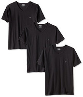 EMPORIO ARMANI V-Neck Regular Fit 男士纯棉V领T恤