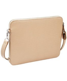 Tumi Slim Zip Top Crossbody for I-Pad 48231 女款真皮斜挎包