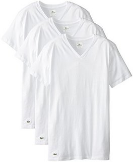 LACOSTE Essentials 男款皮马棉 V领短袖T恤（3件套）