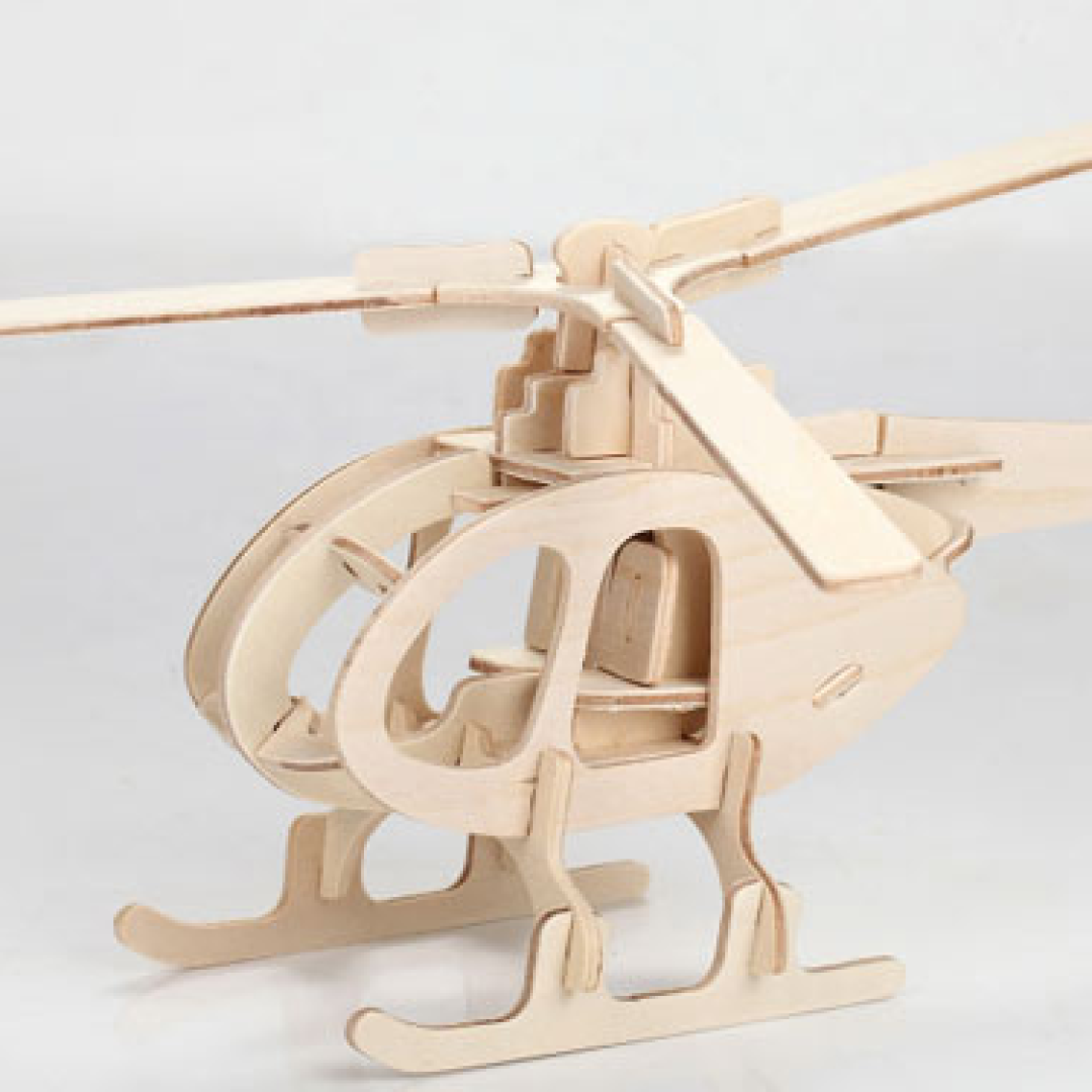 简单不简单：ROBOTIME 若态 木质3D拼插模型