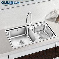 Oulin 欧琳 OL74430 不锈钢双槽水槽