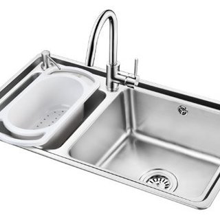 OULIN 欧琳 OLC78430 不锈钢双盆水槽套餐