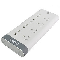 ROSS 罗尔思 C4416 8位1.6米 USB充电 插线板 