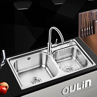 OULIN 欧琳 OLWG7212D+OL-3200 双盆水槽套装
