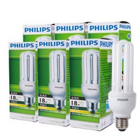 PHILIPS 飞利浦 标准型节能灯 6支装（18W、E27、白炽灯色）
