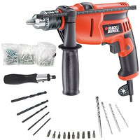 BLACK+DECKERBLACK&DECKER 百得 KR554REK 冲击钻套装(80件套)