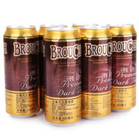 Brouczech 布鲁杰克 黑啤酒 （500ml*6听）