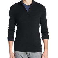 Calvin Klein Sportswear Quarter-Zip Ribbed 男款美利奴羊毛衫