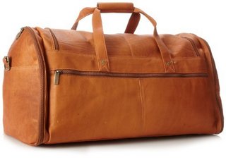 DAVID KING & CO Extra Large Multi Pocket Duffel 真皮超大旅行包