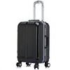 LATIT 全PC铝框旅行行李箱 20寸 万向轮拉杆箱 亮黑色