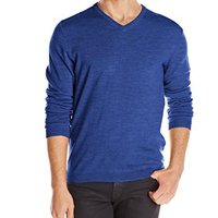 Calvin Klein Solid V-Neck 男士V领羊毛衫