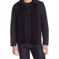 Calvin Klein Zipper Wool Jacket with Scarf 男款羊毛夹克（带围巾）