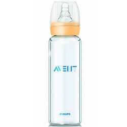 PHILIPS 飞利浦 新安怡 AVENT SCF994/27 标准口径玻璃奶瓶（M）奶嘴  240ml/8oz*3个