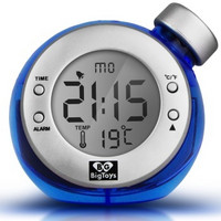 BigToys 消息果子M1 智能水发电时钟 无需电池的水能闹钟 创意环保礼品 蓝色