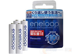 Panasonic 松下 eneloop 第四代爱乐普 5号 2000mAh 充电电池4粒装 BK-3MCCA/4W