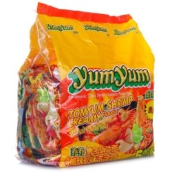 泰国进口 养养牌(yumyum)冬阴功酸辣虾味汤面 70g*5包 五连包 速食方便面 *2件