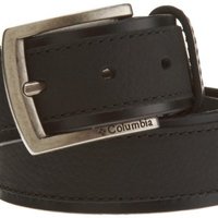 Columbia 哥伦比亚 Leather Belt With Overlay 男士皮带