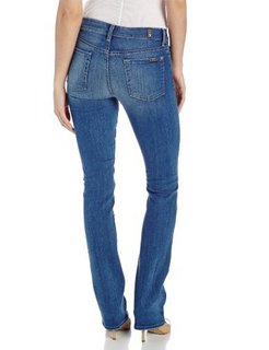 7 for all mankind Skinny Bootcut Jean 女士修身微喇牛仔裤