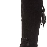 Nine West 玖熙 Daring 后系带内里绒毛过膝靴