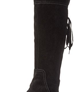 Nine West 玖熙 Daring 后系带内里绒毛过膝靴