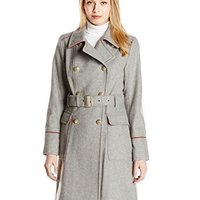 VINCE CAMUTO Double Breasted 女款羊毛混纺大衣