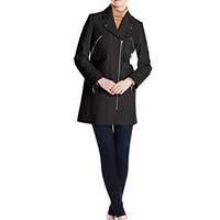KENNETH COLE New York Moto-Inspired Coat 女款羊毛大衣