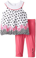Calvin Klein Polka Dots 女童粉点吊带衫两件套