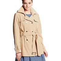 Calvin Klein Double-Breasted Trench 女款风衣