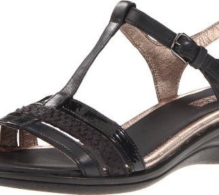 ecco 爱步 Sensata T-Strap 女款真皮凉鞋