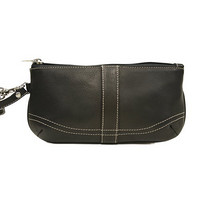 Piel Leather Large Ladies Wristlet 女款真皮手拿包2768 黑色